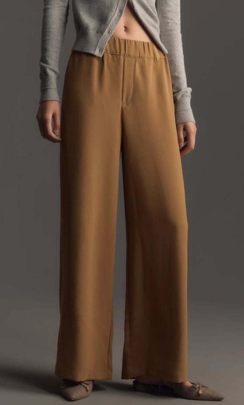 New Anthropologie Soft Pull-On Khaki Pants - XL